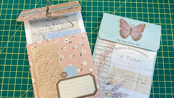 EPHEMERA HOLDER #tutorial | ONE PAGE WONDER | USE ONE 12X12 PAPER | Rosie