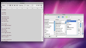 Mac OS X | TextEdit | Creating and Formatting an RTF