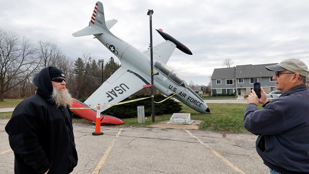 U.S. Air Force plane at VFW Post 328 in Stoughton damaged by semi-truck ...