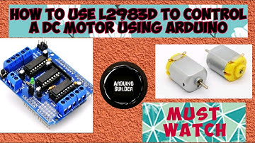 HOW TO CONTROL MOTOR USING ARDUINO WITH L293D MOTOR DRIVER