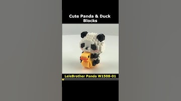 Panda & Duck W1508-01 Mini Blocks Preview #lego #brick #miniblock #nanoblock #block