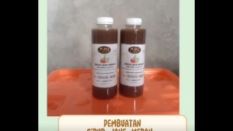 Pembuatan Sirup Jahe Merah