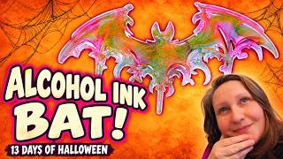 How I Made a BAT Using Epoxy Resin & Alcohol Inks!