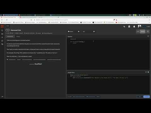 Disemvowel Trolls [CodingKata] DAY170