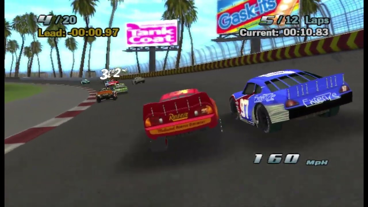 Cars: The Video Game: Palm Mile Speedway But something is off...
