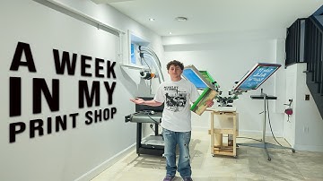 Inside My Print Shop: A Full Week of Screen Printing & DTF Orders