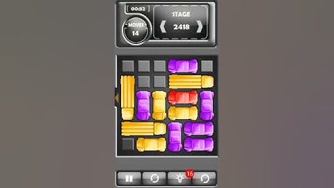 Stage 2418 - Unblock Car - 3 Stars Guide - Hard Level - Android App