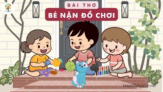 Bài thơ Bé Nặn Đồ Chơi | Nguyễn Ngọc Kí | Bên thềm gió mát, bé nặn đồ chơi | Thơ cho bé