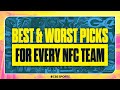 Best and Worst NFL Draft Picks for every NFC team 👀
