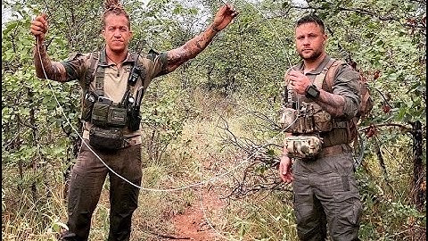 Hunting for poachers snares (traps) in South Africa