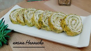 عندك القرعة ارواحي نحضرو اروع رولي بالقرعة  roulé de courgette