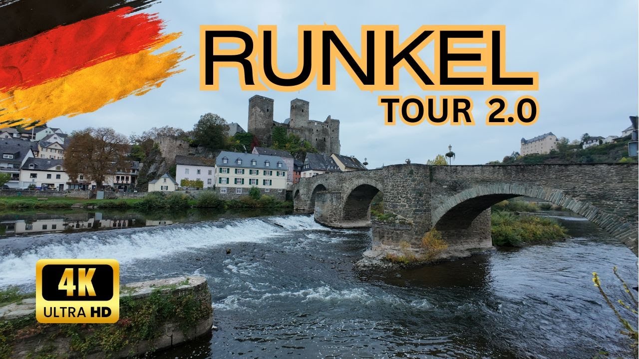 RUNKEL IM HERBST | Rundgang Runkel an der Lahn | Walking Tour Runkel at the Lahn River | 4k 60FPS