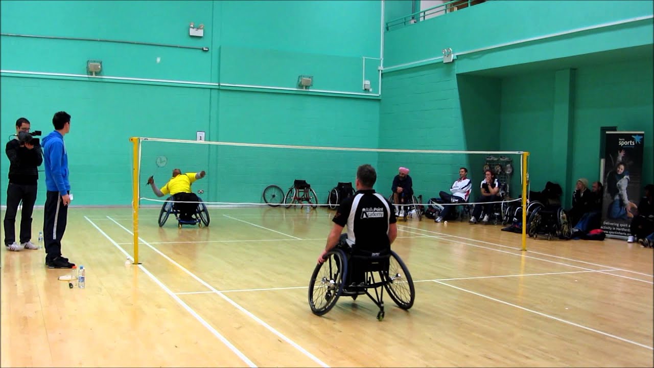 Hertfordshire Wheelchair Badminton Championship 27 October 12 YouTube