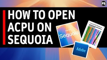 How to open the Fotospeed Colour management chart on Mac OS Sequoia