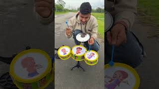 School Band Drum With Stick Unboxing Steel 17Inch