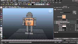 Maya Tutorials: 54-Using bitmap as texture.mov