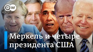 От Буша до Байдена: Меркель и четыре президента США
