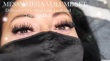 3 WISPY MEGA VOLUME LASH EXTENSION TIPS: Difference between strip lash look and textured look