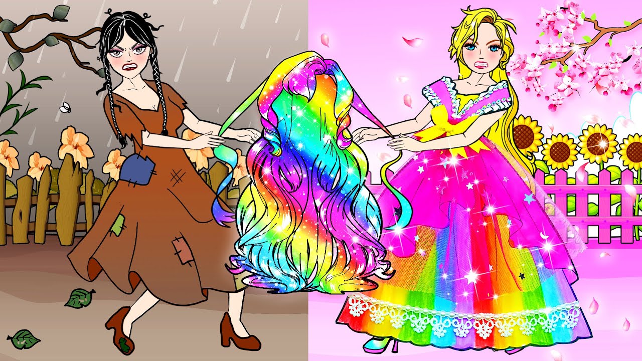 Rain bow awesomeness 0-0  Barbie paper dolls, Paper dolls, Paper dolls book