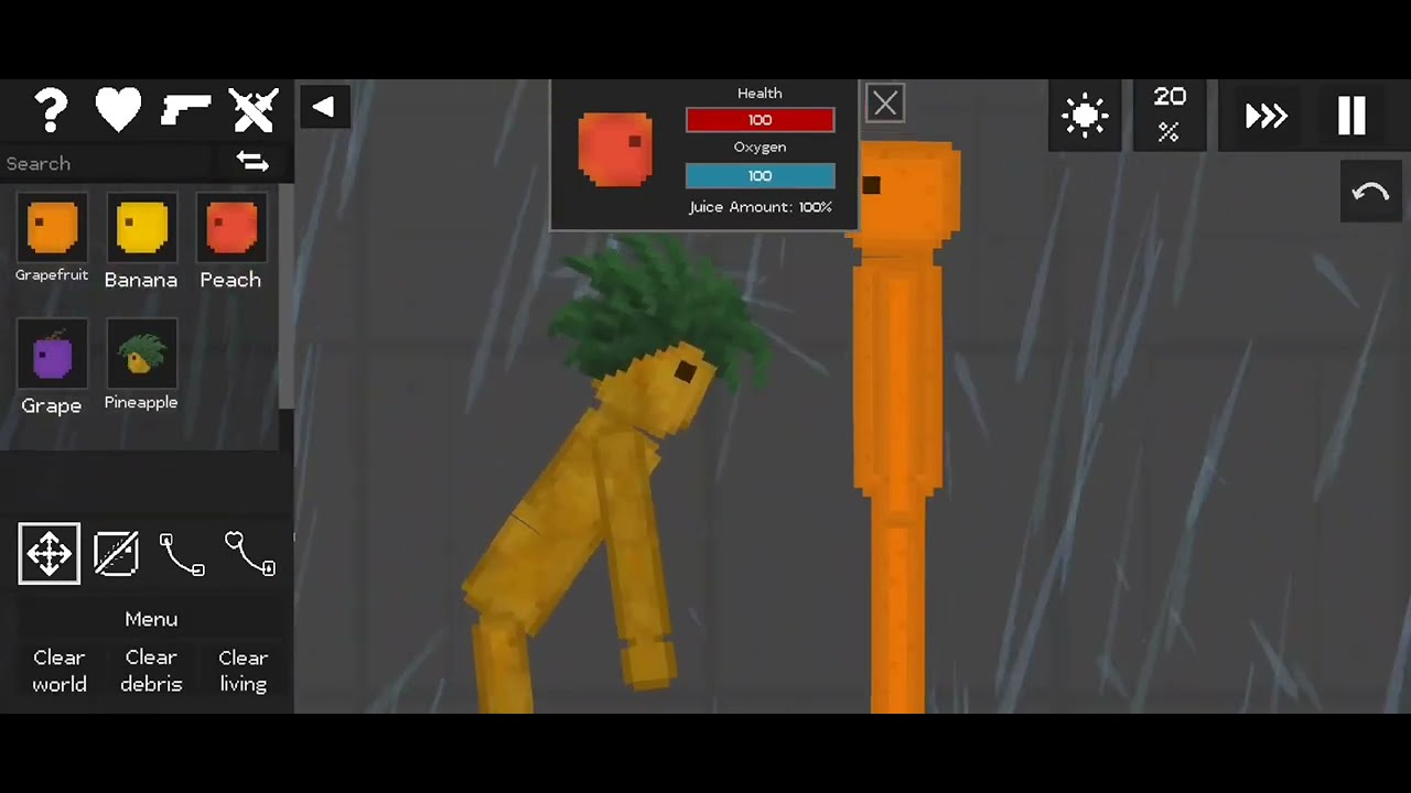 Gameplay fruit playground 2k 60fps