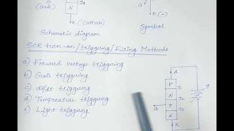 SCR structure and Turn on methods of SCR