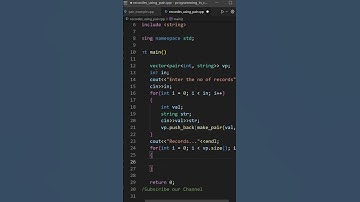 How to use pair with STL Vector
