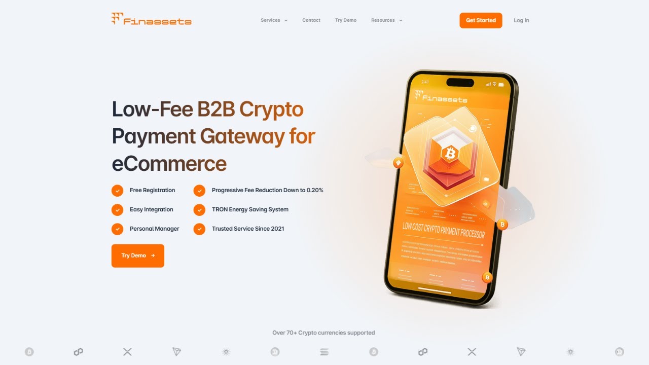 Low Fee Crypto Payment Gateway for eCommerce | Finassets