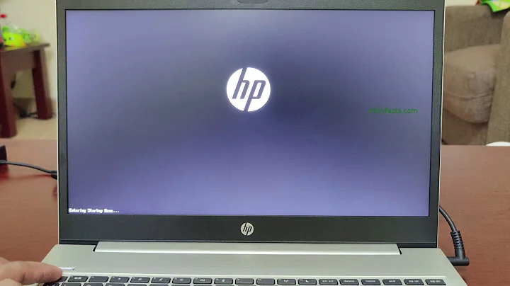 Enter the Boot Options Menu on a HP ProBook laptop