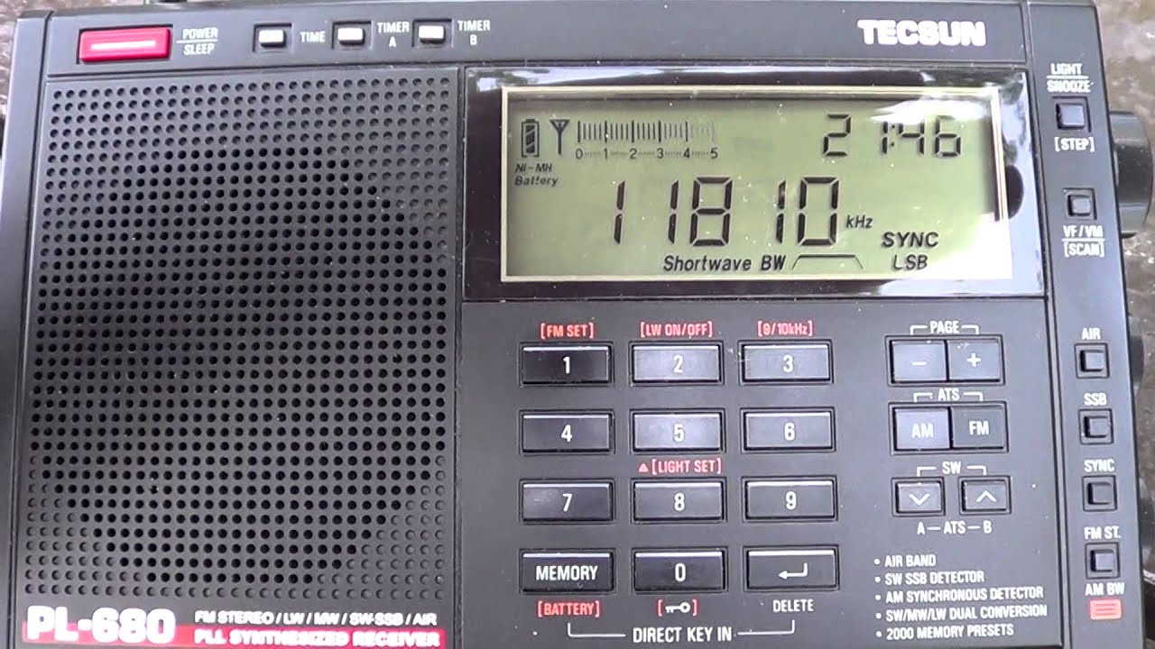 BBC Ascension Island 11810 Khz Shortwave on PL 680 YouTube