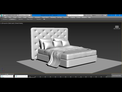 3dsmax Tutorials, Tutorial on Modeling a Modern Bed in Interior in 3dsmax