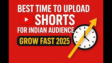 Best Time to Upload YouTube Shorts for Indian Audiance (Grow Fast 2025