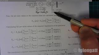 Example 3 7 Asymmetrical Faults PART 1 SPANISH AUDIO version