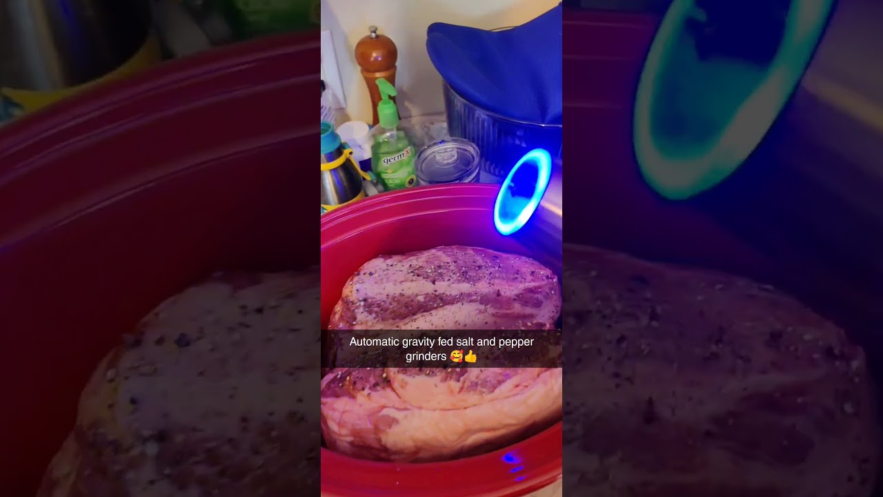 gravity fed electric salt and pepper grinders