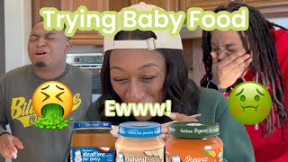 TRYING BABY FOOD WITH MY PEOPLE |LALAMILAN