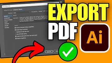 How To Export Illustrator File to PDF Document