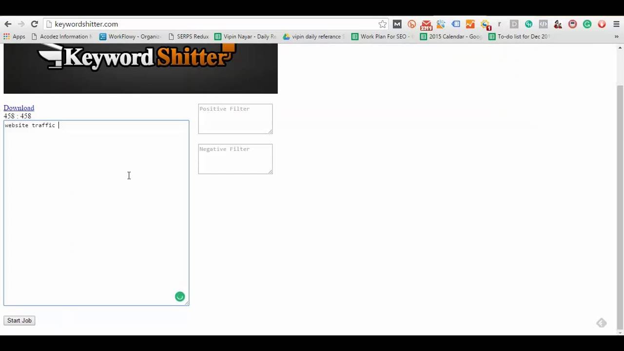 Keyword or Topic Idea Free Tool : Keyword Shitter