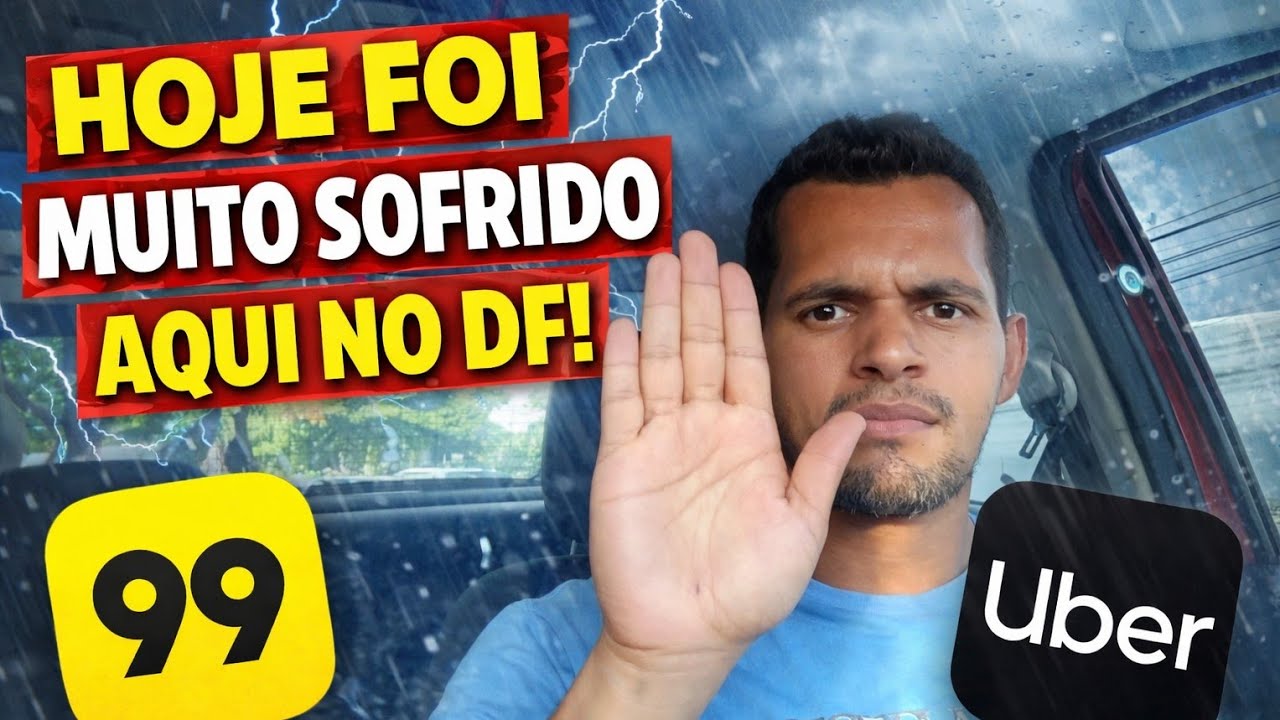 O PIOR DIA  RODANDO NO DF?😱99 e UBER ME TESTARAM HOJE.