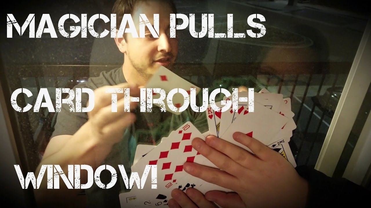 Card Trick, card through window, Crazy Card Trick- Card Through Windo...
