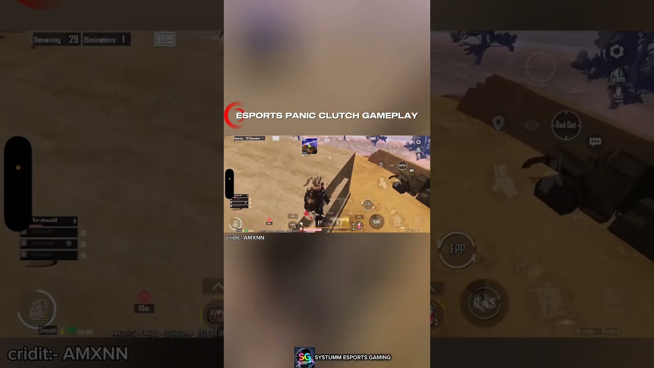 PUBG MOBILE ESPORTS 1VS4 CLUTCH IN PUBGMOBILE #mychannel