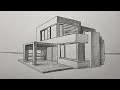 How to Draw a Villa House || Villa Çizimi Nasıl Yapılır