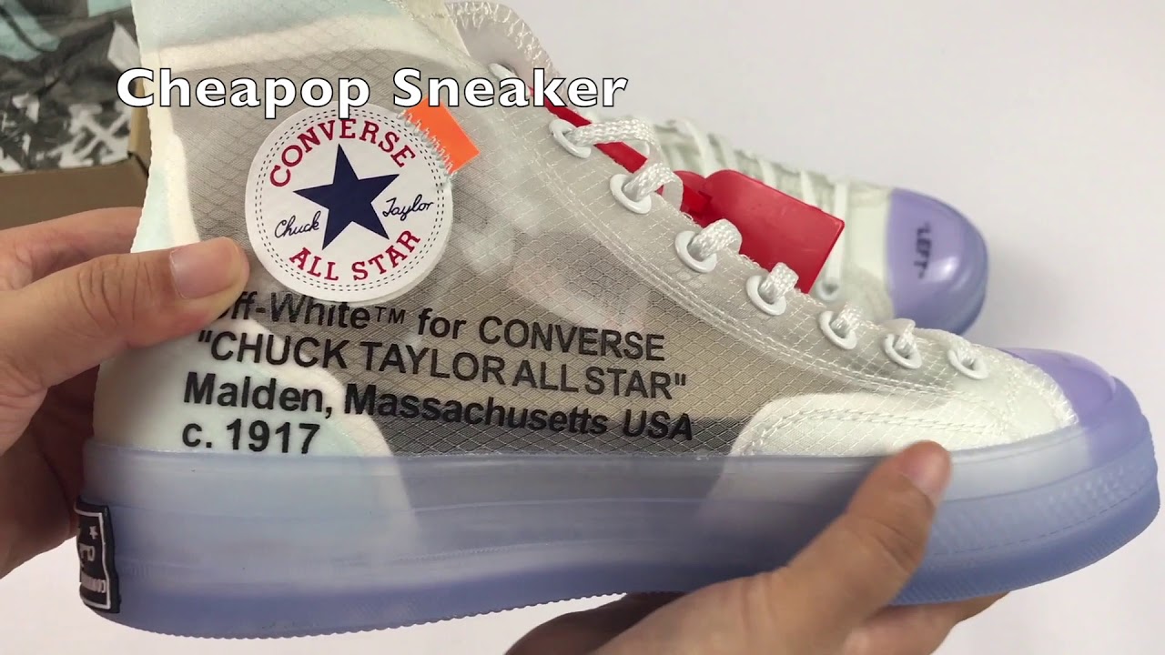 off white converse unboxing