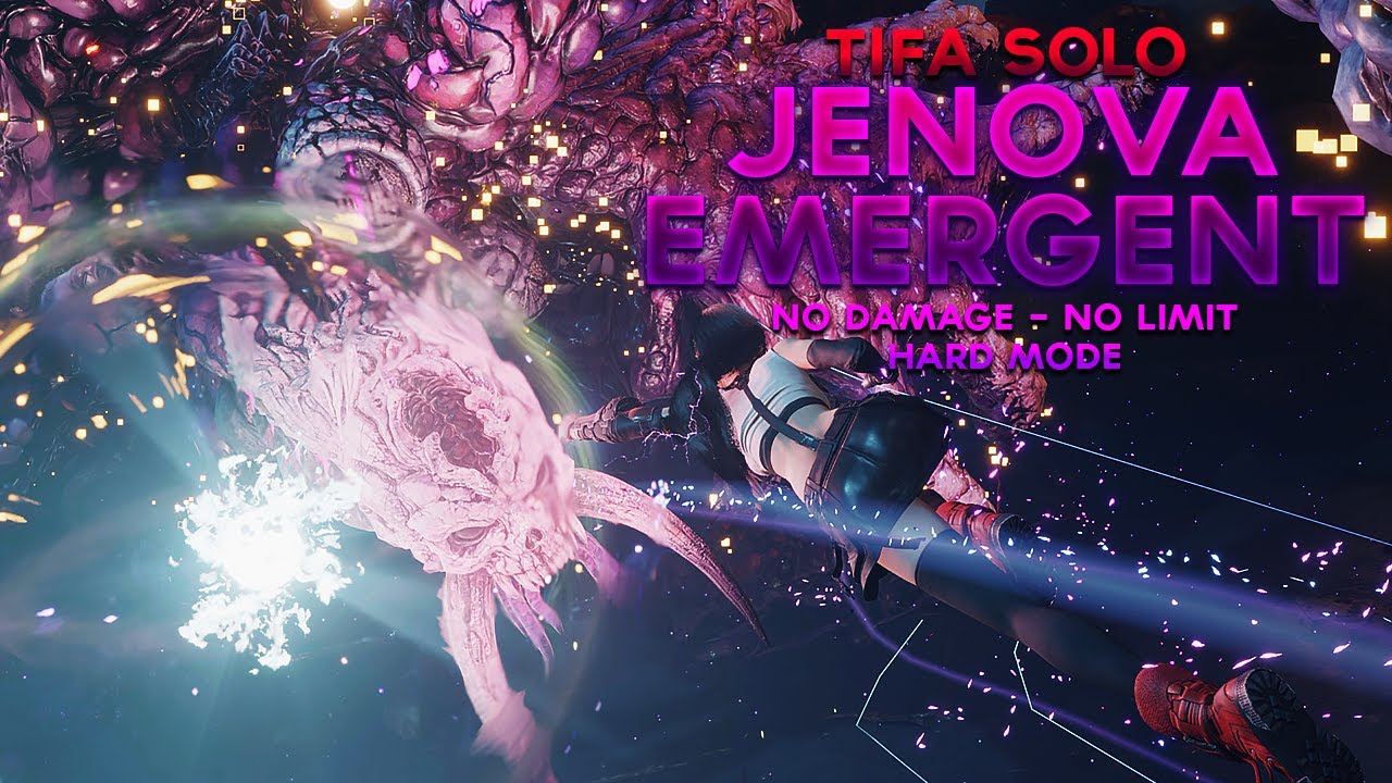FF7 Rebirth - Jenova Emergent - Tifa Solo (No Damage, No Limit, Hard Mode)