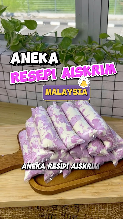 Aneka resepi Aiskrim malaysia,klau nk full resepi komen “nak”😆 #icecream #flavour #malaysia