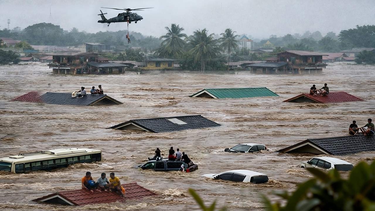 Трагедия в Испании! Рекордные наводнения, вызванные штормом «Марта», превратили Андалусию в реку ...