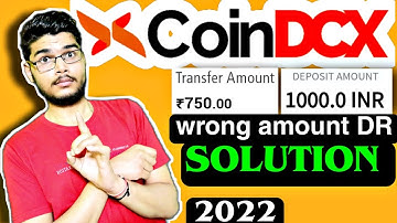 CoinDCX wrong amount deposit | CoinDCX deposit problem SOLUTION | CoinDCX bank deposit REJECTED |