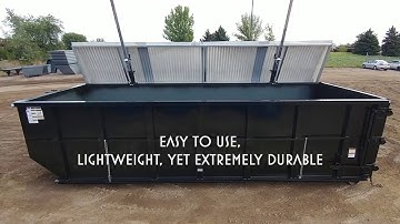 EnviroGuard Pivoting Roll Off Lid System-Aluminum Frame