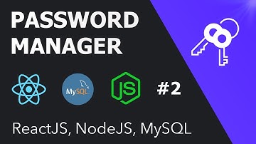 Build a Password Manager in React, MySQL, and NodeJS Ep 2 - Password Encryption