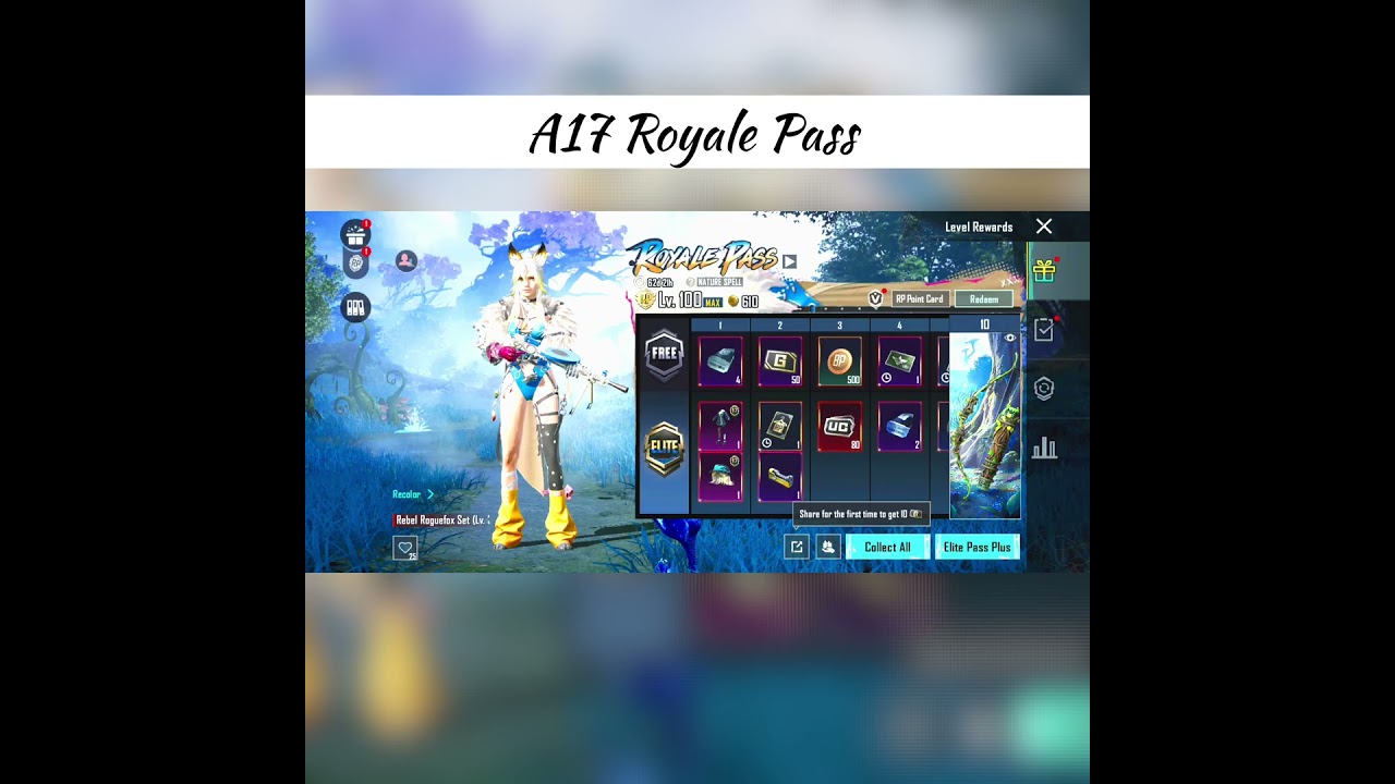 NEW MAXED A17 ROYALE PASS! 