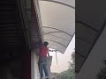 Tensile window n door sheds work. #viral #movie Prem fiber sheds fabrication…………