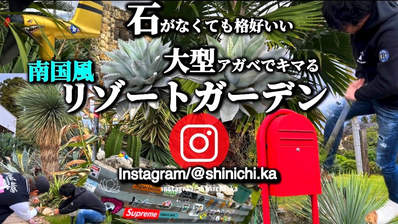 【庭訪問】大型アガベの地植えでキマる絶景リゾートガーデン‼︎ドライガーデン好きも必見です！